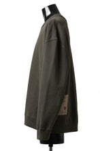 画像をギャラリービューアに読み込む, Ten c COTTON JERSEY SWEAT SHIRT / GARMENT DYED (DARK OLIVE)