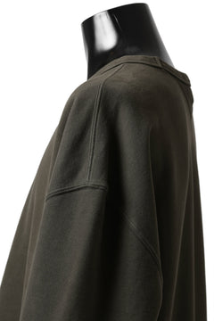 画像をギャラリービューアに読み込む, Ten c COTTON JERSEY SWEAT SHIRT / GARMENT DYED (DARK OLIVE)