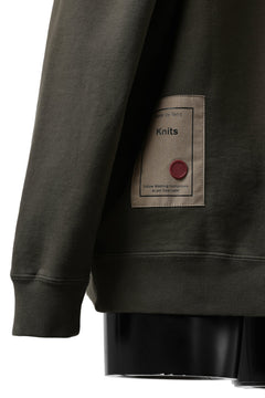 画像をギャラリービューアに読み込む, Ten c COTTON JERSEY SWEAT SHIRT / GARMENT DYED (DARK OLIVE)