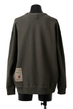 画像をギャラリービューアに読み込む, Ten c COTTON JERSEY SWEAT SHIRT / GARMENT DYED (DARK OLIVE)