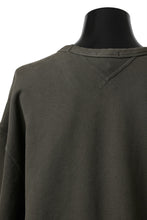 画像をギャラリービューアに読み込む, Ten c COTTON JERSEY SWEAT SHIRT / GARMENT DYED (DARK OLIVE)