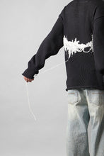 画像をギャラリービューアに読み込む, ISABEL BENENATO Intarsia Knit Crew Neck Sweater (BLACK)