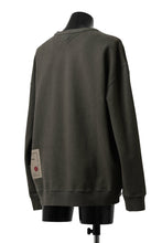 画像をギャラリービューアに読み込む, Ten c COTTON JERSEY SWEAT SHIRT / GARMENT DYED (DARK OLIVE)
