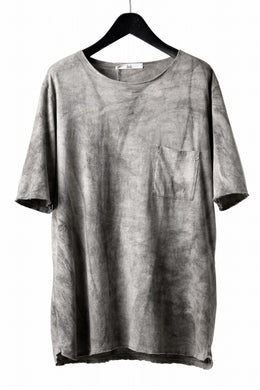 daub DYEING OVERSIZE T-SHIRT WITH POCKET / C.JERSEY (HAND DYED)