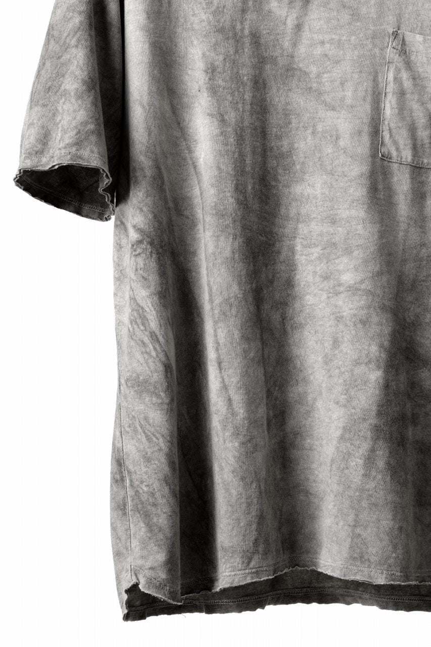 daub DYEING OVERSIZE T-SHIRT WITH POCKET / C.JERSEY (HAND DYED)