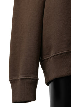 画像をギャラリービューアに読み込む, Ten c MULTI POCKET SNAP CREW SWEAT / GARMENT DYED (BROWN)