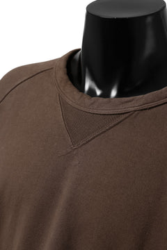 画像をギャラリービューアに読み込む, Ten c MULTI POCKET SNAP CREW SWEAT / GARMENT DYED (BROWN)
