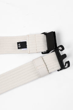 画像をギャラリービューアに読み込む, Y-3 Yohji Yamamoto CLASSIC LOGO BELT (WHITE)