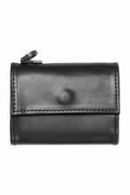 Load image into Gallery viewer, ISAMU KATAYAMA BACKLASH "Vitello Lucido" TINY WALLET / GUIDI CALF WHITE TANNING (BLACK)