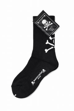 画像をギャラリービューアに読み込む, mastermind JAPAN SOCKS / SKULL LOGO (BLACK)