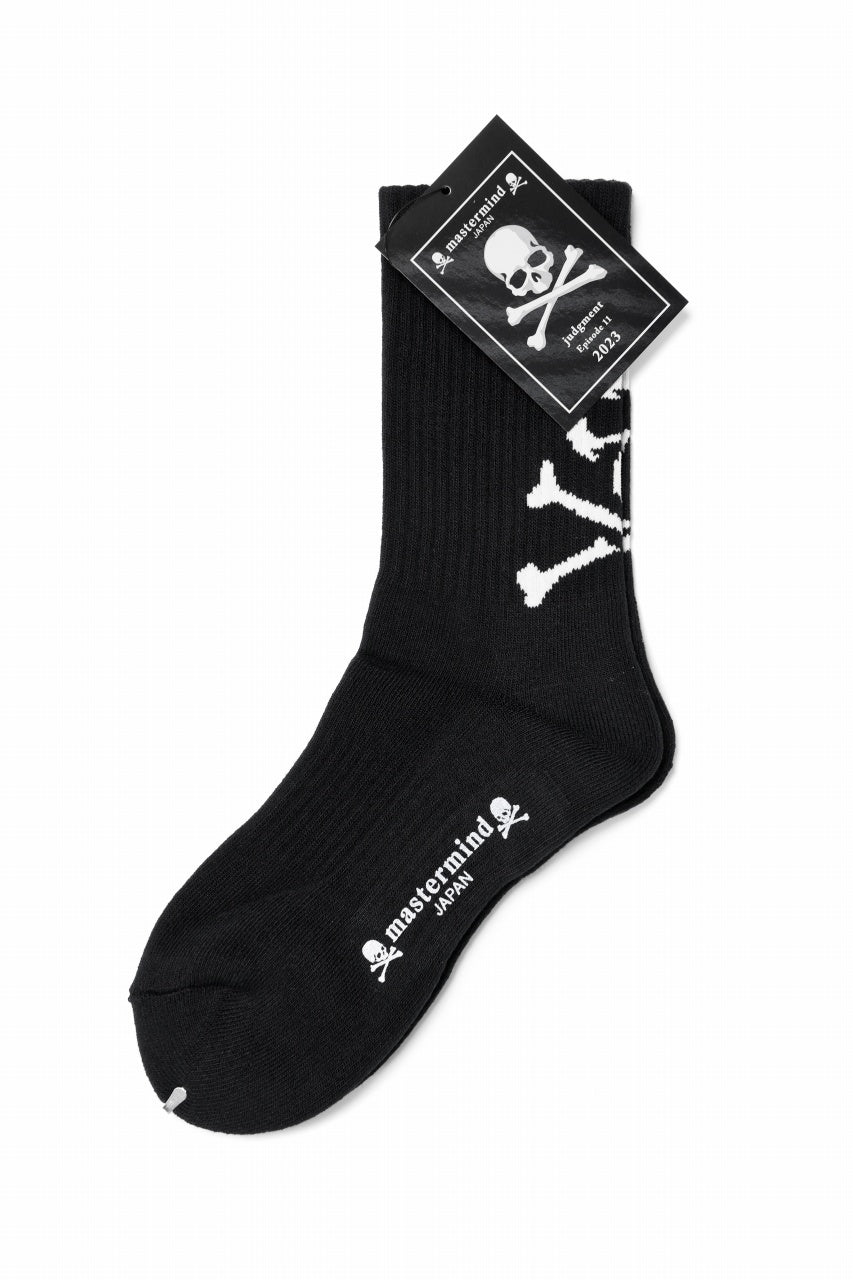 画像をギャラリービューアに読み込む, mastermind JAPAN SOCKS / SKULL LOGO (BLACK)