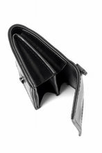 Load image into Gallery viewer, ISAMU KATAYAMA BACKLASH "Vitello Lucido" TINY WALLET / GUIDI CALF WHITE TANNING (BLACK)