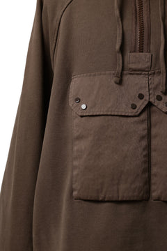 画像をギャラリービューアに読み込む, Ten c MULTI POCKET ZIP HOODIE / GARMENT DYED (BROWN)