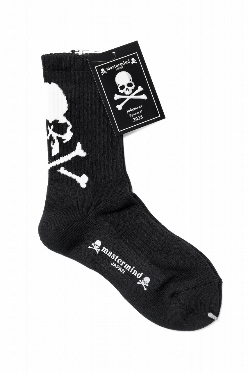画像をギャラリービューアに読み込む, mastermind JAPAN SOCKS / SKULL LOGO (BLACK)
