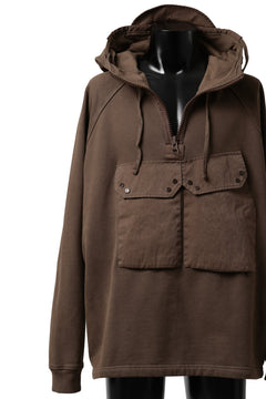 画像をギャラリービューアに読み込む, Ten c MULTI POCKET ZIP HOODIE / GARMENT DYED (BROWN)