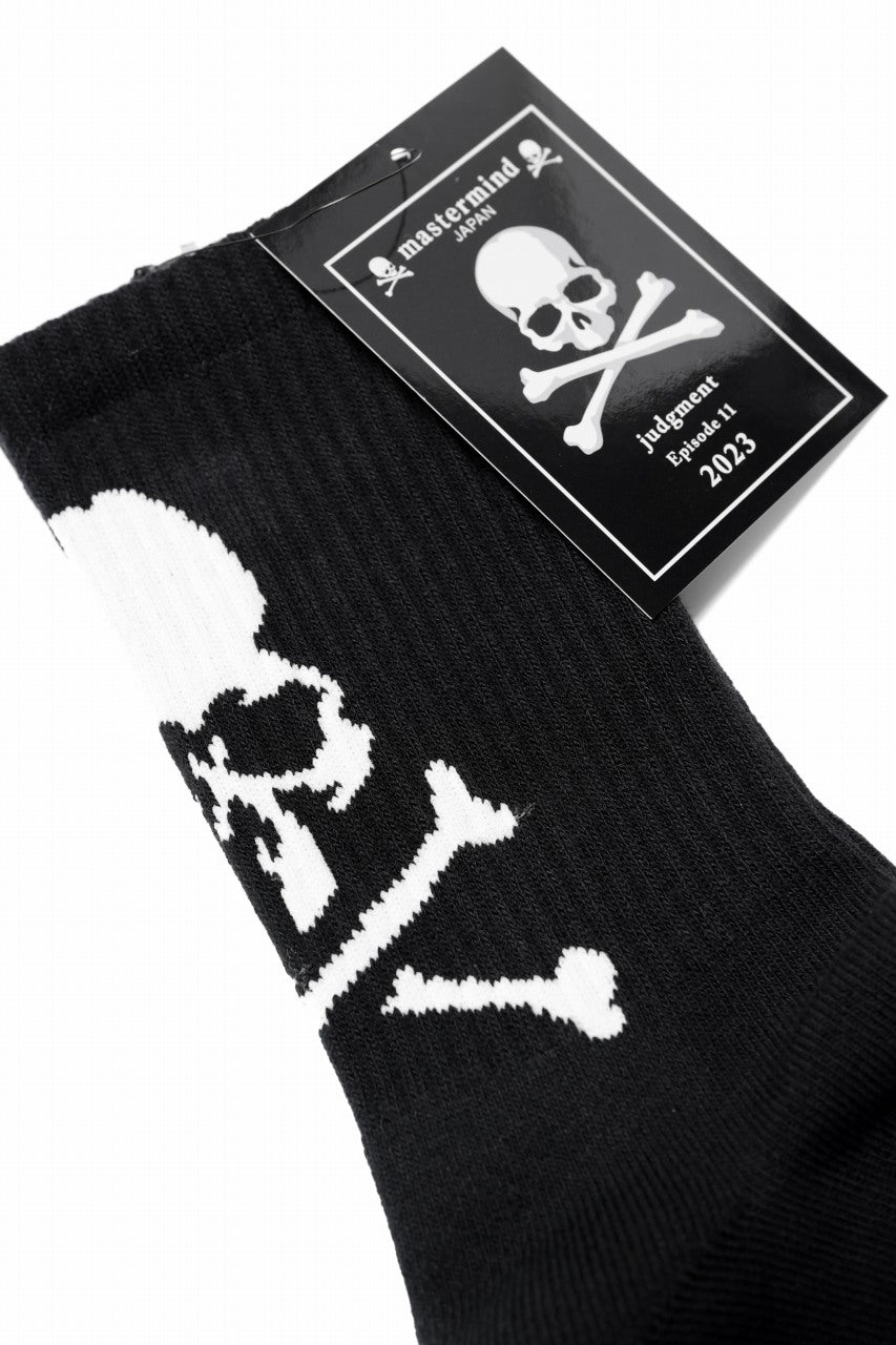 画像をギャラリービューアに読み込む, mastermind JAPAN SOCKS / SKULL LOGO (BLACK)