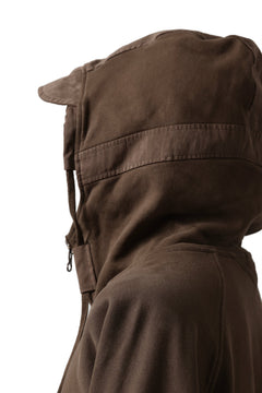 画像をギャラリービューアに読み込む, Ten c MULTI POCKET ZIP HOODIE / GARMENT DYED (BROWN)