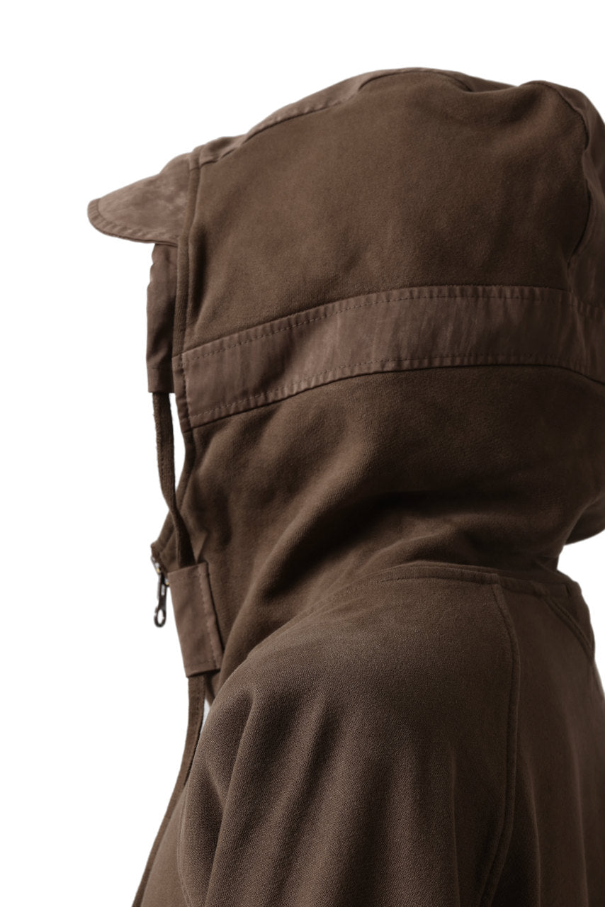 画像をギャラリービューアに読み込む, Ten c MULTI POCKET ZIP HOODIE / GARMENT DYED (BROWN)