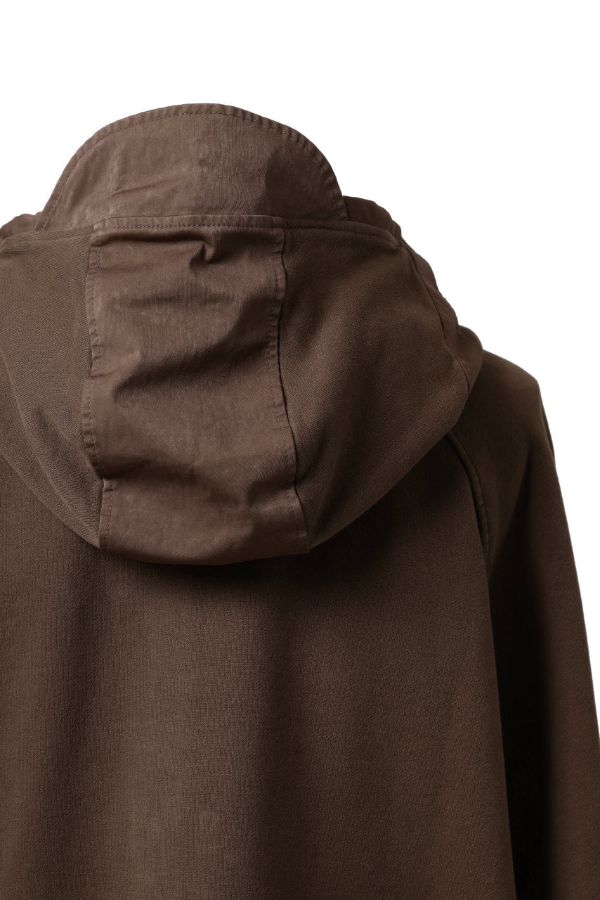 画像をギャラリービューアに読み込む, Ten c MULTI POCKET ZIP HOODIE / GARMENT DYED (BROWN)