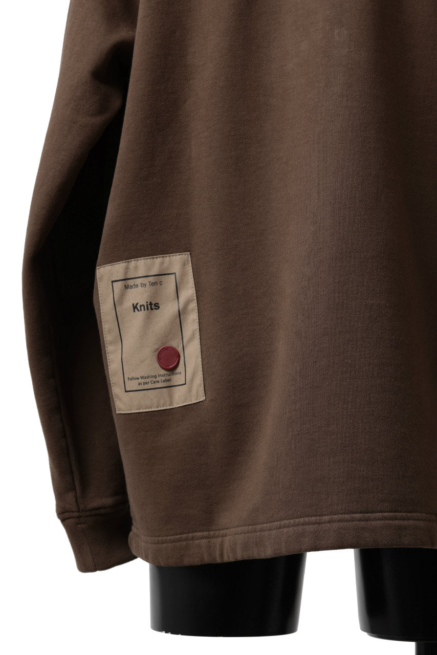画像をギャラリービューアに読み込む, Ten c MULTI POCKET ZIP HOODIE / GARMENT DYED (BROWN)