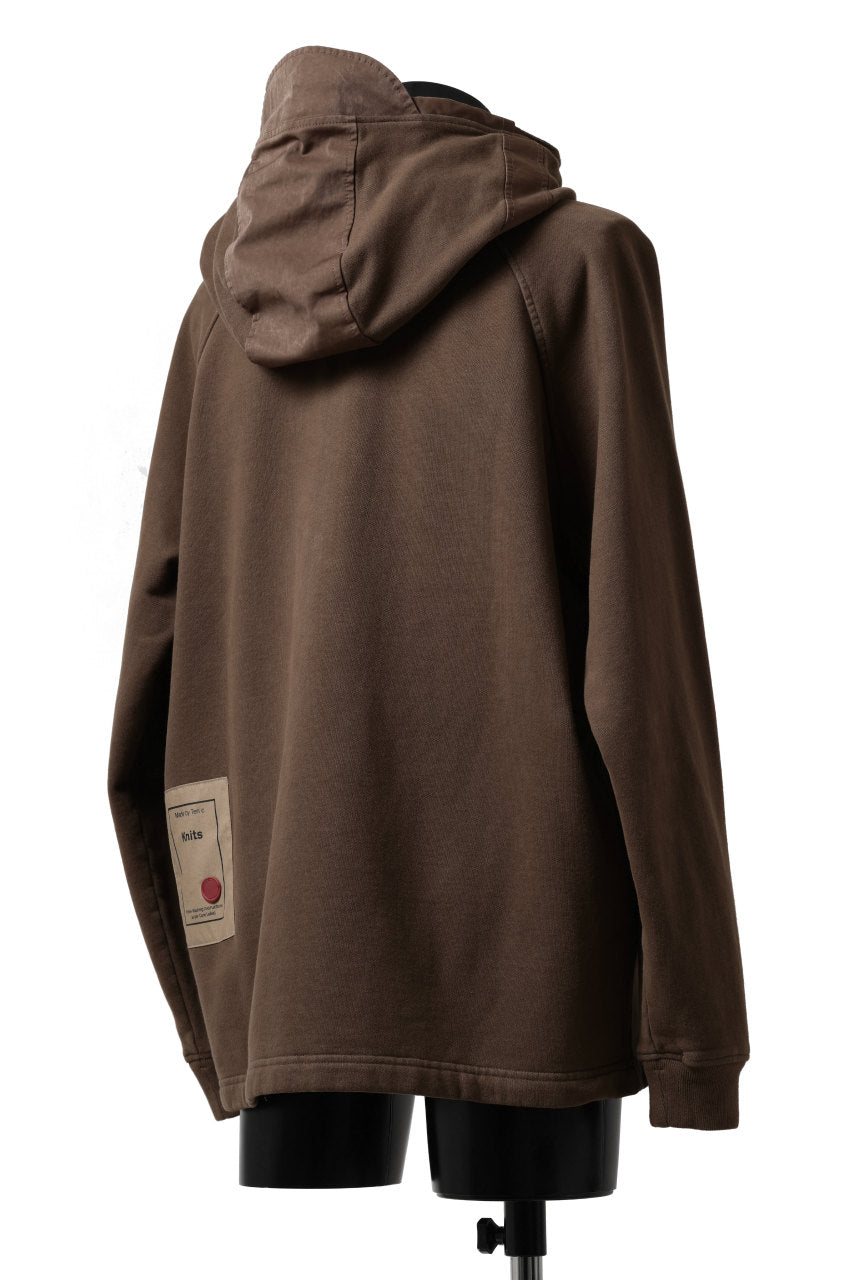 画像をギャラリービューアに読み込む, Ten c MULTI POCKET ZIP HOODIE / GARMENT DYED (BROWN)