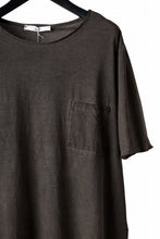画像をギャラリービューアに読み込む, daub DYEING OVERSIZE T-SHIRT WITH POCKET / C.JERSEY (BROWN)