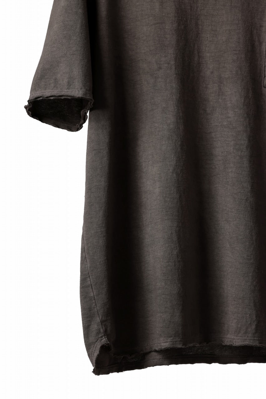 画像をギャラリービューアに読み込む, daub DYEING OVERSIZE T-SHIRT WITH POCKET / C.JERSEY (BROWN)