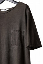 画像をギャラリービューアに読み込む, daub DYEING OVERSIZE T-SHIRT WITH POCKET / C.JERSEY (BROWN)