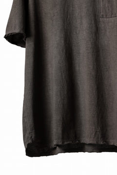 画像をギャラリービューアに読み込む, daub DYEING OVERSIZE T-SHIRT WITH POCKET / C.JERSEY (BROWN)