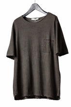 画像をギャラリービューアに読み込む, daub DYEING OVERSIZE T-SHIRT WITH POCKET / C.JERSEY (BROWN)