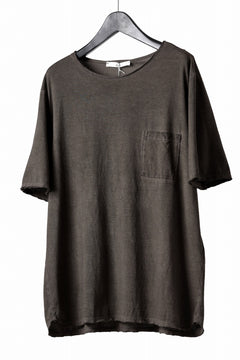 画像をギャラリービューアに読み込む, daub DYEING OVERSIZE T-SHIRT WITH POCKET / C.JERSEY (BROWN)