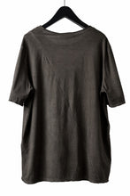 画像をギャラリービューアに読み込む, daub DYEING OVERSIZE T-SHIRT WITH POCKET / C.JERSEY (BROWN)