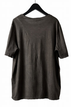 画像をギャラリービューアに読み込む, daub DYEING OVERSIZE T-SHIRT WITH POCKET / C.JERSEY (BROWN)