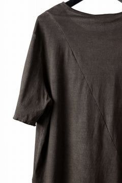 画像をギャラリービューアに読み込む, daub DYEING OVERSIZE T-SHIRT WITH POCKET / C.JERSEY (BROWN)
