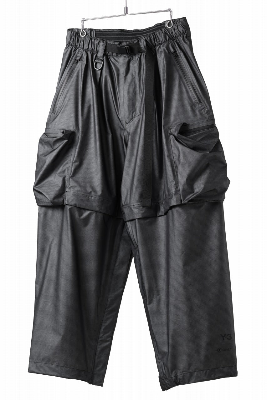 画像をギャラリービューアに読み込む, Y-3 Yohji Yamamoto OUTDOOR 2WAY PANTS / GORE-TEX RIPSTOP (BLACK)