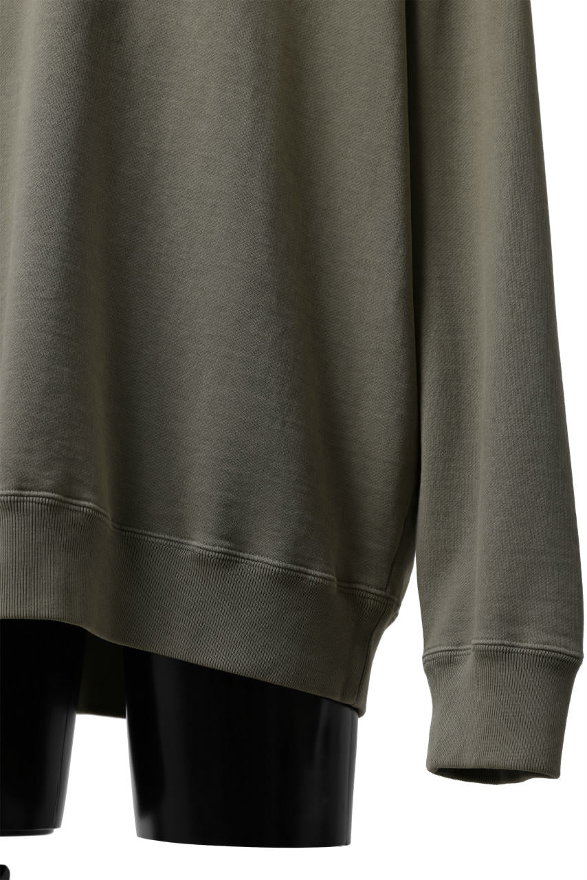 画像をギャラリービューアに読み込む, Ten c COTTON JERSEY SWEAT SHIRT / GARMENT DYED (ASH GRAY)
