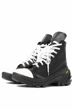 Load image into Gallery viewer, A.F ARTEFACT x Portaille LACE & BIAS ZIP ALEXANDER BOOTS / WAXED HORSE LEAHER (BLACK x WHITE)