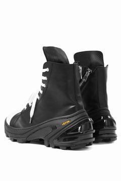 Load image into Gallery viewer, A.F ARTEFACT x Portaille LACE & BIAS ZIP ALEXANDER BOOTS / WAXED HORSE LEAHER (BLACK x WHITE)
