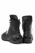 Load image into Gallery viewer, A.F ARTEFACT x Portaille LACE & BIAS ZIP ALEXANDER BOOTS / WAXED HORSE LEAHER (BLACK x WHITE)