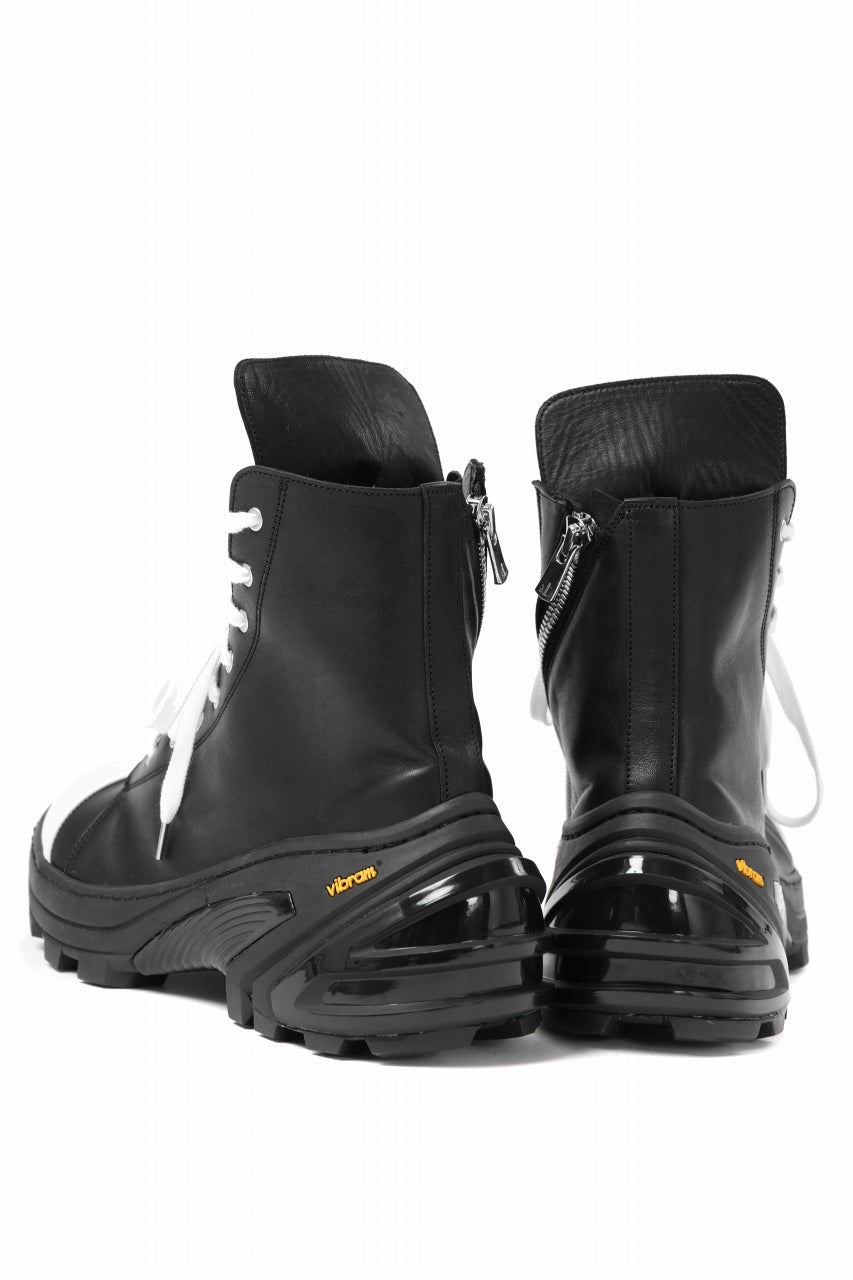 Load image into Gallery viewer, A.F ARTEFACT x Portaille LACE & BIAS ZIP ALEXANDER BOOTS / WAXED HORSE LEAHER (BLACK x WHITE)