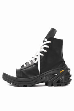 Load image into Gallery viewer, A.F ARTEFACT x Portaille LACE & BIAS ZIP ALEXANDER BOOTS / WAXED HORSE LEAHER (BLACK x WHITE)