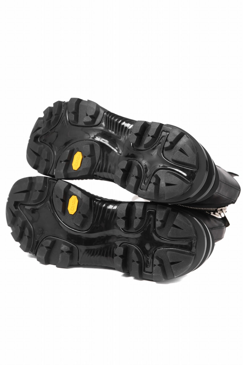 Load image into Gallery viewer, A.F ARTEFACT x Portaille LACE & BIAS ZIP ALEXANDER BOOTS / WAXED HORSE LEAHER (BLACK x WHITE)