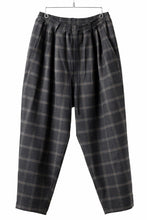 画像をギャラリービューアに読み込む, N/07 exclusive EASY WAIST TAPERED PANTS / T/R DOUBLE SIDE BRUSHED 2WAY STRETCH (CHECK)