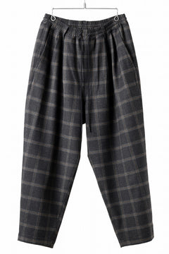 画像をギャラリービューアに読み込む, N/07 exclusive EASY WAIST TAPERED PANTS / T/R DOUBLE SIDE BRUSHED 2WAY STRETCH (CHECK)