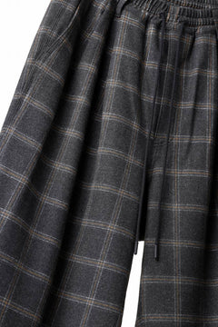 画像をギャラリービューアに読み込む, N/07 exclusive EASY WAIST TAPERED PANTS / T/R DOUBLE SIDE BRUSHED 2WAY STRETCH (CHECK)