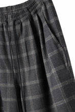 画像をギャラリービューアに読み込む, N/07 exclusive EASY WAIST TAPERED PANTS / T/R DOUBLE SIDE BRUSHED 2WAY STRETCH (CHECK)