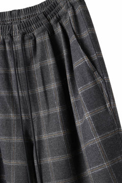 画像をギャラリービューアに読み込む, N/07 exclusive EASY WAIST TAPERED PANTS / T/R DOUBLE SIDE BRUSHED 2WAY STRETCH (CHECK)