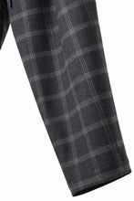 画像をギャラリービューアに読み込む, N/07 exclusive EASY WAIST TAPERED PANTS / T/R DOUBLE SIDE BRUSHED 2WAY STRETCH (CHECK)