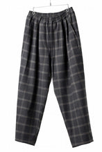 画像をギャラリービューアに読み込む, N/07 exclusive EASY WAIST TAPERED PANTS / T/R DOUBLE SIDE BRUSHED 2WAY STRETCH (CHECK)