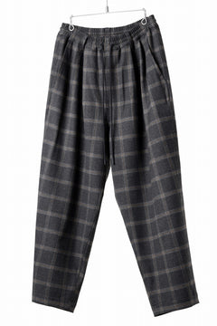 画像をギャラリービューアに読み込む, N/07 exclusive EASY WAIST TAPERED PANTS / T/R DOUBLE SIDE BRUSHED 2WAY STRETCH (CHECK)